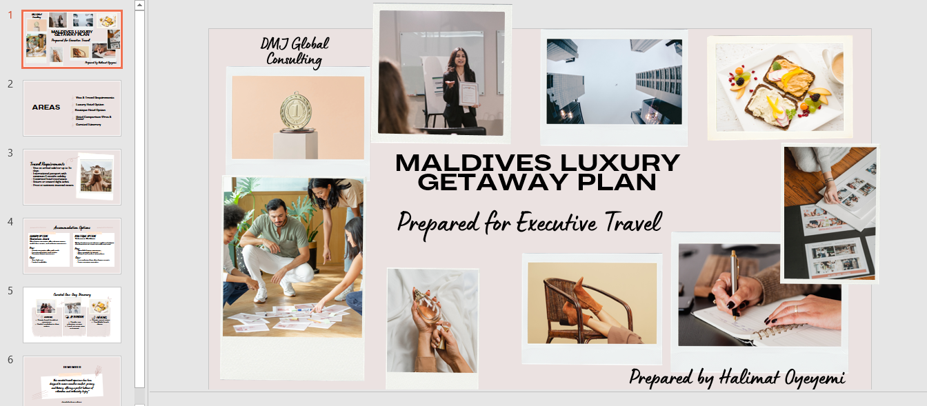 Maldives Curated Travel Experience – DMJ Global Consulting