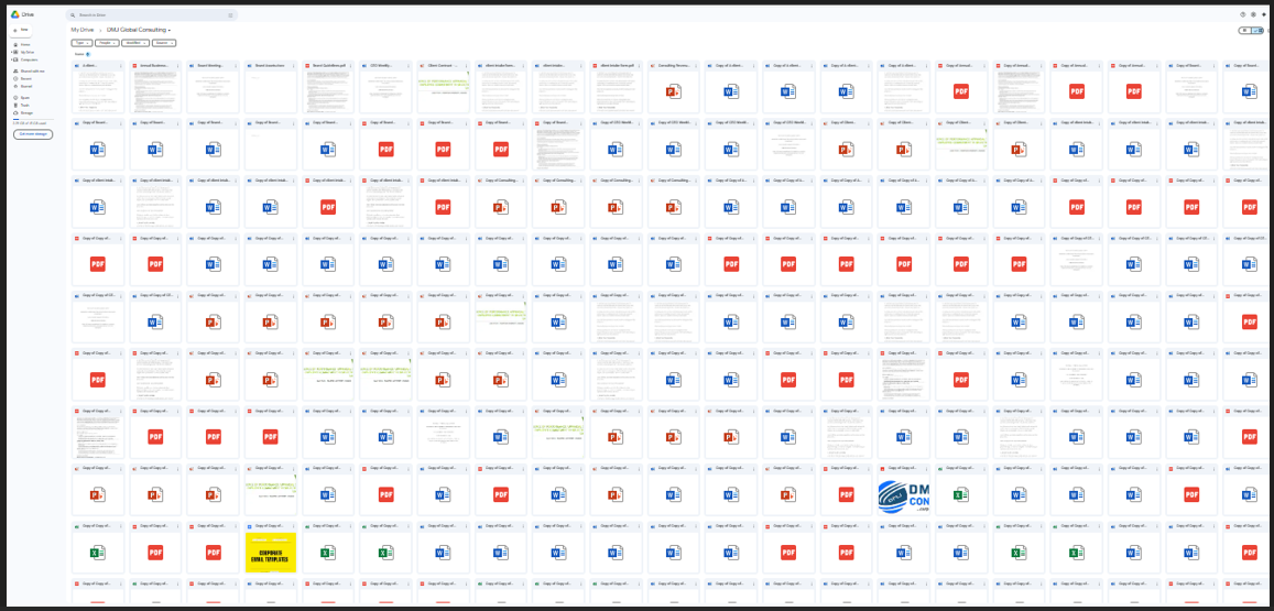 Unorganized File Repository – Initial State